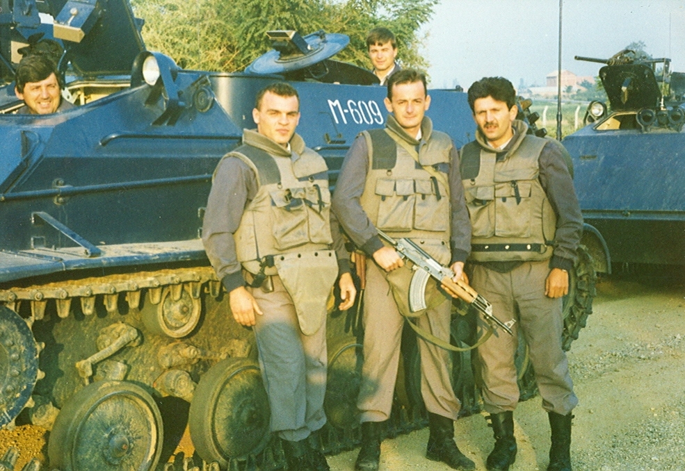 Goran in the Army Goran with army unit